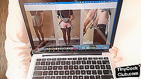 Small cock guys humiliated by SPH dirty talking solo babe