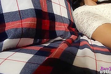 Small titted brunette is getting fucked and enjoying every single second of her casual sex adventure