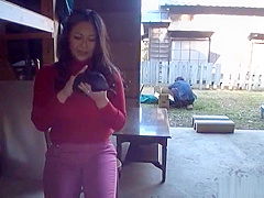 Smoking hot darling Azusa Yagi working her muff solo