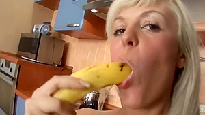 Solo teen 18+ girls with Banana