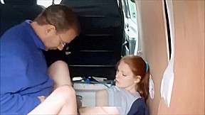 Sophie Rides Cock in Van