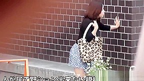 Spied on asian urinates