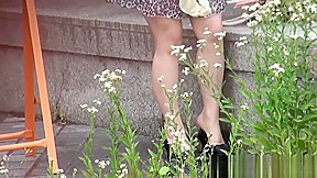 Spied on asian urinates