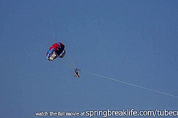 SpringBreakLife Video: Naked Parasailing