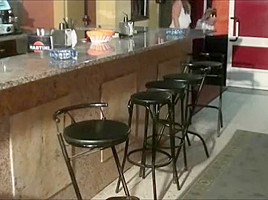 Spy Waitress Fucks the drinks distributor