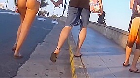 Spy and college girl ass hot on the beach