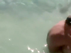 Spying them fuck in the water