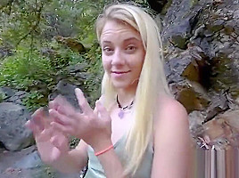 Step dad and Step daughter fuck outdoor during camp WTF