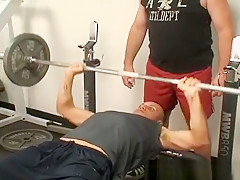 Step daddy fucks Cade raw in the gym