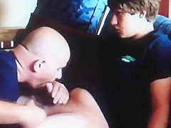 Step daddy sucks a young boy