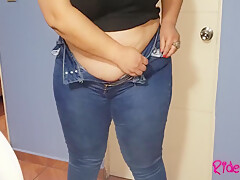 Step mommy Jeans Try