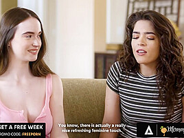 Step mommy'S GIRL - Hot Babe Hazel Moore Has 1st Time Lesbian Sex With MILF Siri Dahl & 2 Babysitters