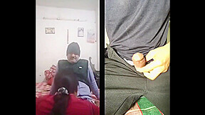 Stepaunty Self Record Sex Video Porn Reaction // Punjabi Couple Punjabi Language Hindi Audio