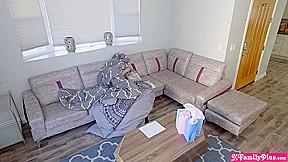 Stepbro tricked stepsister and her BFF