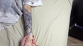 Stepdaughter Hand Massage Turns Into A Handjob With Julie Kay