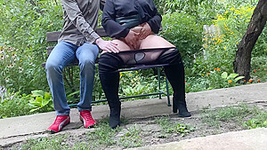 Stepmom Gives Gift To Her Stepson After Powerful Outdoor Squirting