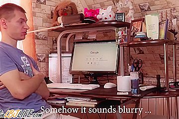 Stepsister Wanted Borrow Money But Had To Suck Dick - Cum In Mouth