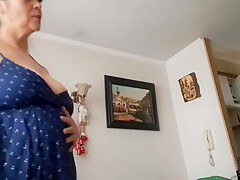 Stepson Asks Stepmom To See Her Pussy And Tits To Give Himself A Handjob