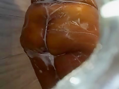 Stepson Spies On Fat BBW Showering