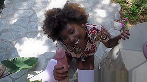 Stockinged black whore