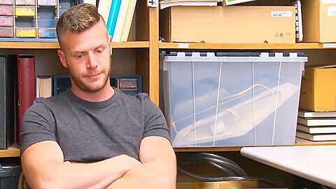 Straight Jock Caught Shoplifting Fucked By Gay Security Officer