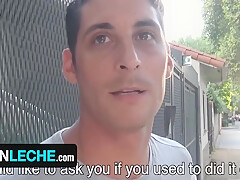 Straight Latino Dude Offered Extra Cash To Take Off His Clothes And Stroke His Cock