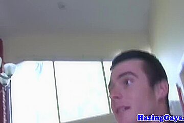 Straight students 18+ Pledging In Gay Hazing Games 5 Min