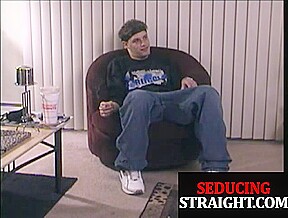 Straight twink sucked by DILF for cumshot after smoking