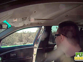 Stranded Ashton Haze Jerks Off Stranger - Public Handjobs