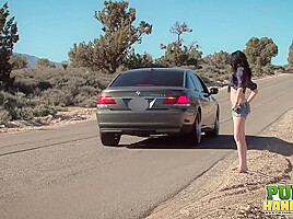 Stranded Ashton Haze Jerks Off Stranger - Public Handjobs