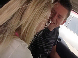 Stranded Blonde Gets Big Help By Concerned Big Dick Stranger
