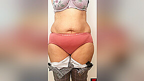 Stripping Off My Formal Dress To Lingerie