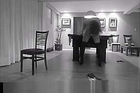 Striptease at the billiard table - Hot brazilian striper hot ass