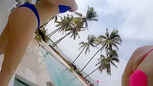 Stunning Cock Crazy Spring Breakers Enjoy Suck & Fuck Orgy