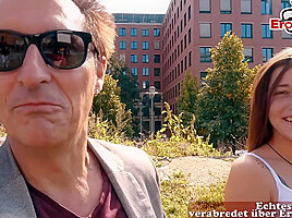 Stupid german guy meet cute student tourist teen 18+ on street