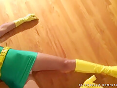 Submissive Redhead Girl Tied And Dominated In Cospla