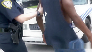 Sucked by cops in suspects truck