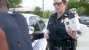 Sucked by cops in suspects truck