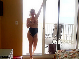 Sunbathing Striptease