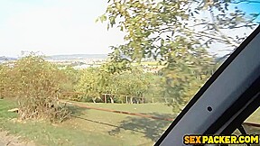 Super Hot Brunette Milf Bends Over In The Woods For A Massive Tourist Cock