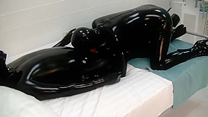 Suprise latex fuck