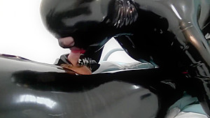 Suprise latex fuck