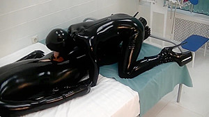 Suprise latex fuck