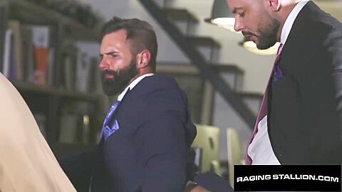 Sweaty Jock Hardcore Drilled By Bearded Hunk - Adam Ramzi Liam Hunt