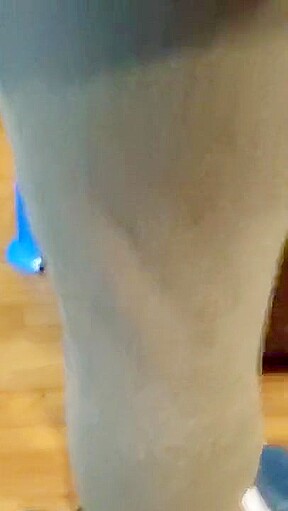 Sweaty Pantyhose Toes Soles After Working Out