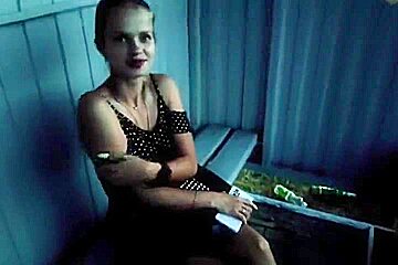 Swife Katy - The Puzzled Baby Was Waiting For The Train, And Got A Hot Cock And A Big Cr