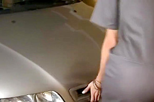 T MILF Fixes Car But acquires Her Exhaust Pipe Worked Out