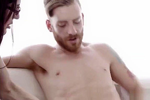 TS Stefani Special shows to Sebastian Keys her deepthroating skills