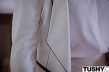 TUSHY Submissive secretary punished and sodomised