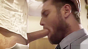 Tattoo gay domination and cumshot